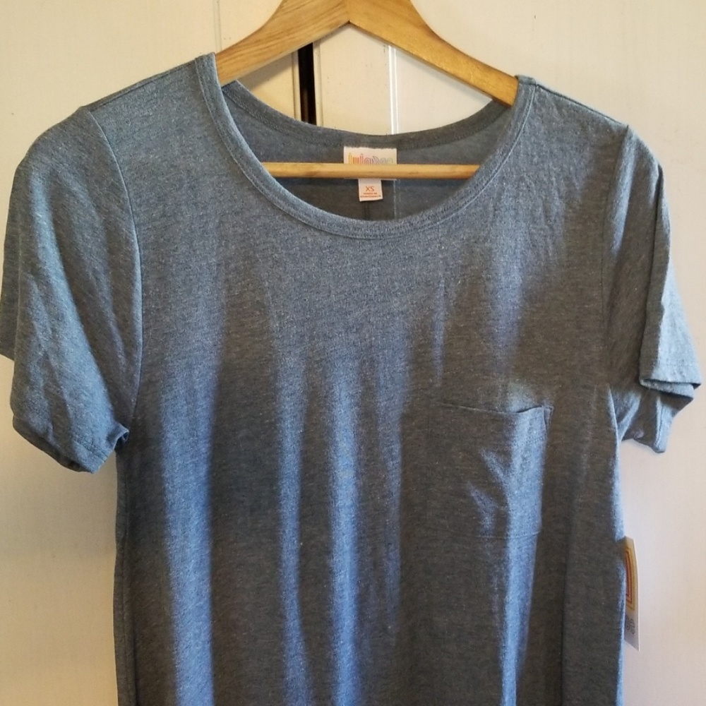 Lularoe carly dress xs gathered blue new